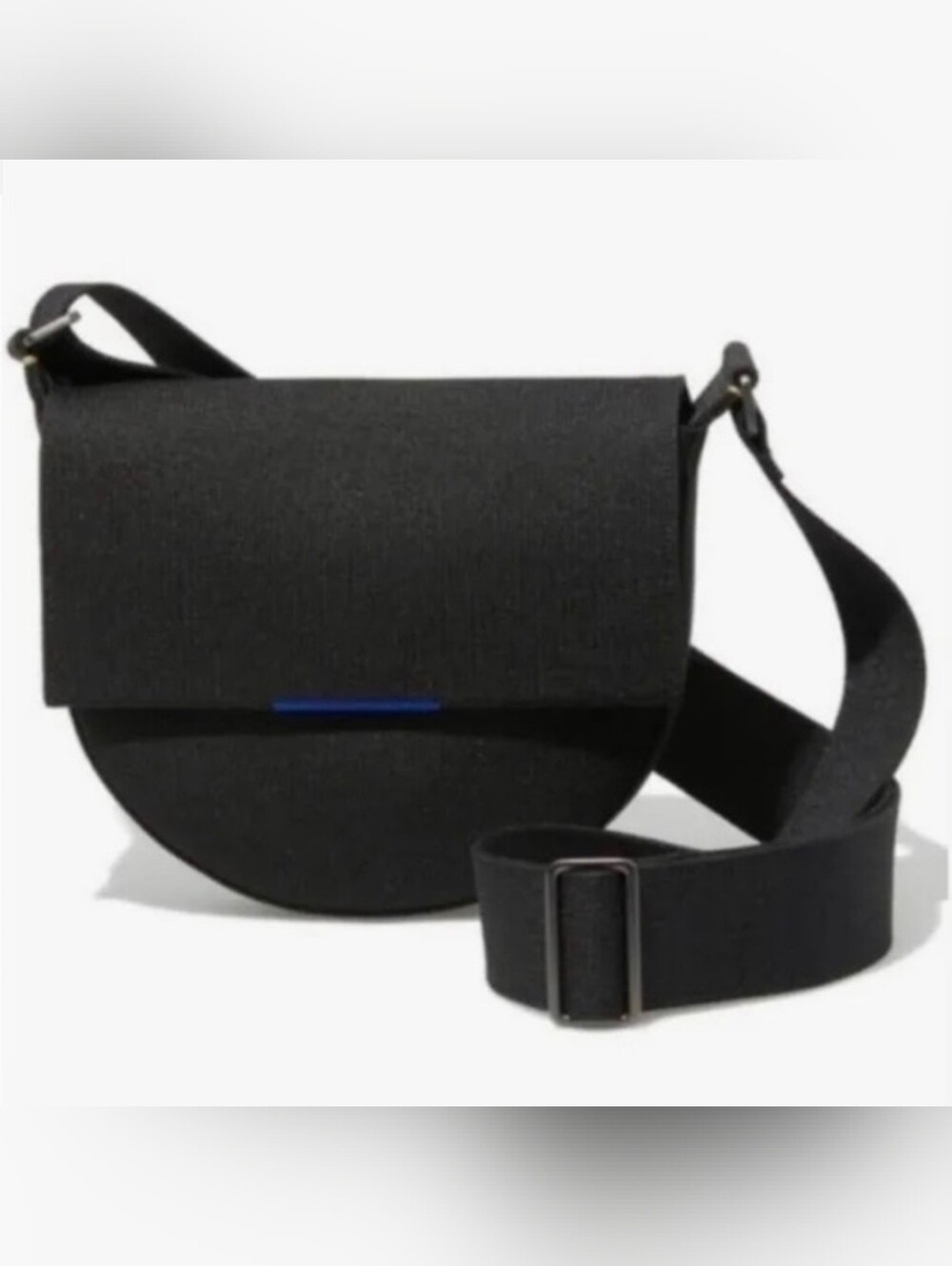 Rothy's The Saddle Bag Black Crossbody EUC Rare Discontinued Style